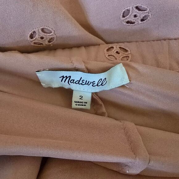 Madewell Eyelet Off The Shoulder Shift Dress - Picture 8 of 10